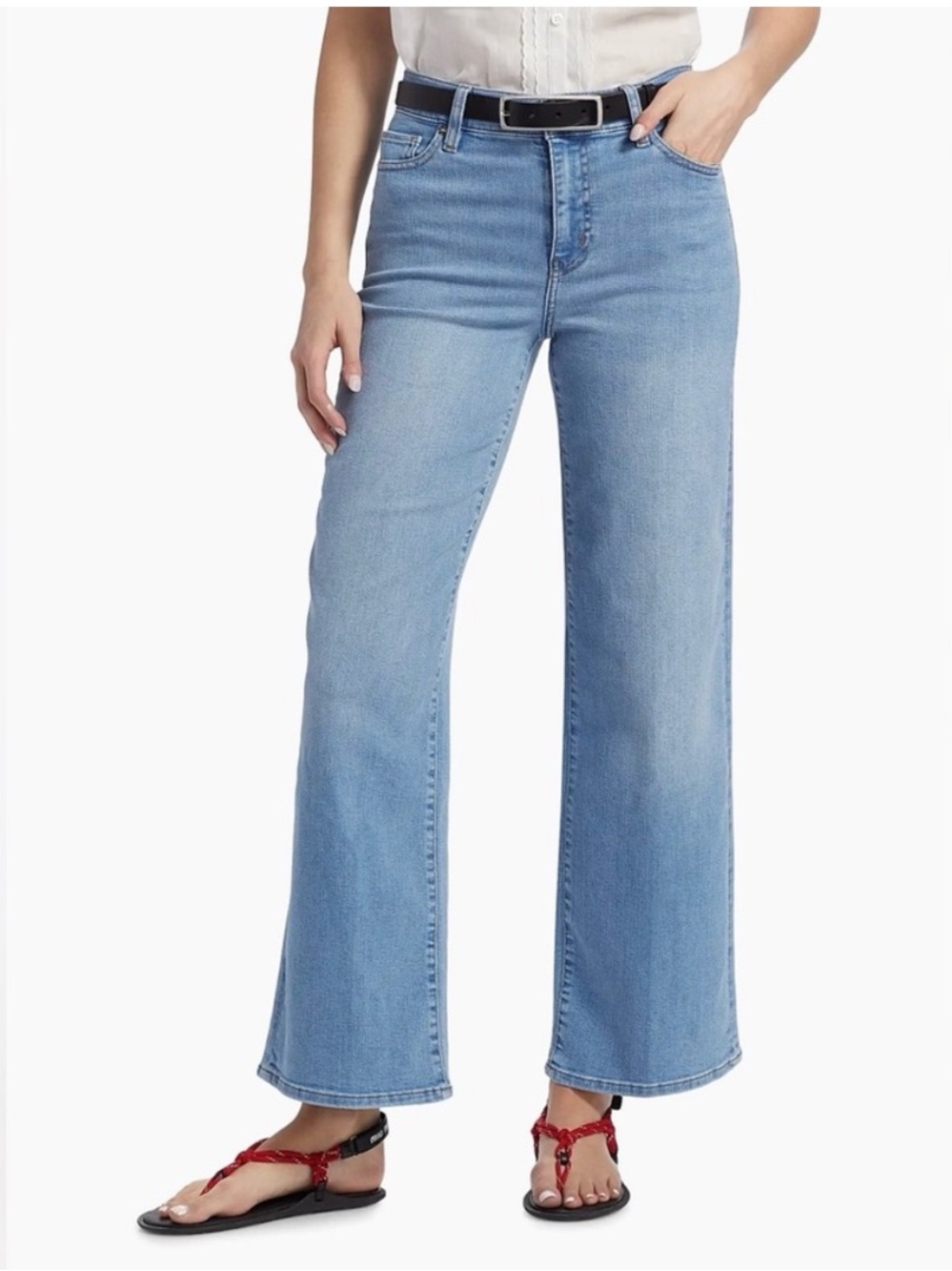 Frame Le Slim Palazzo Wide Leg Denim Jeans